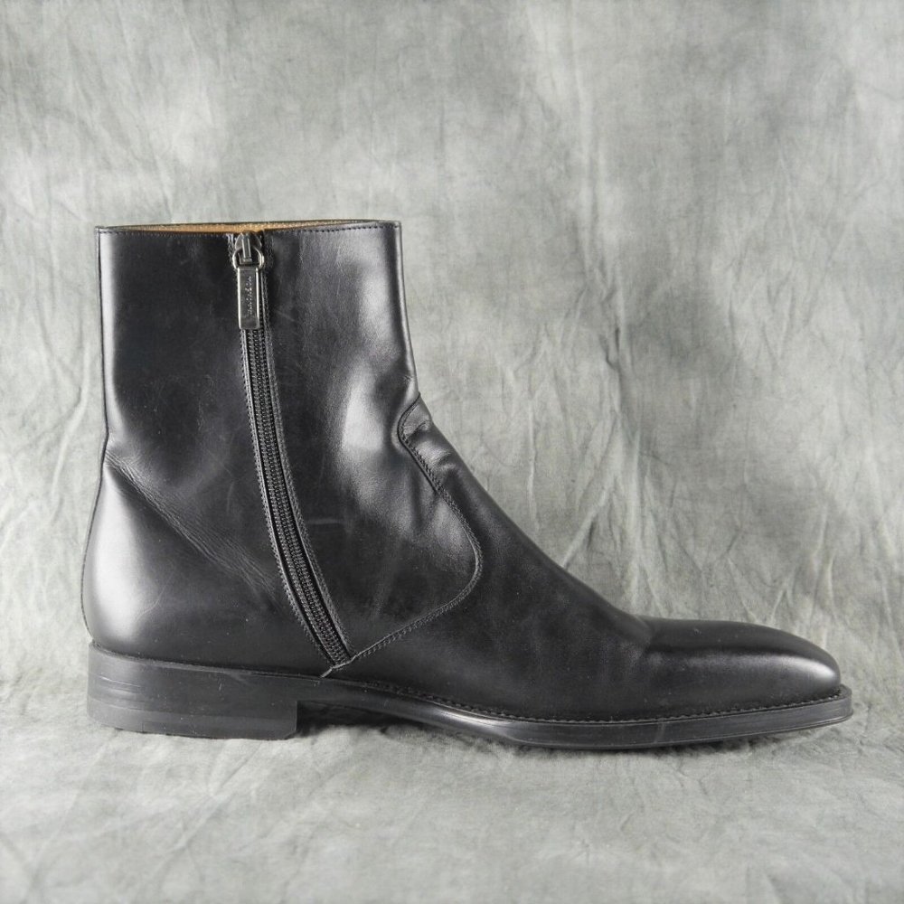 MAGNANNI Ankle Boot Sleek Black MEN'S DRESS BOOTS Size 11 M New $425  NWOB ANB - Picture 2 of 11